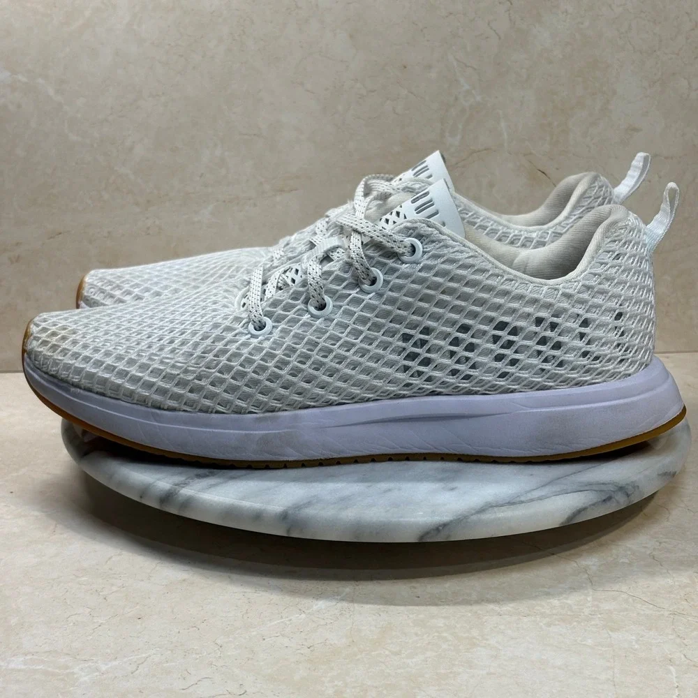NOBULL Women's‎ Diamond Mesh Runner White Gum Running Shoes Sneakers Size US 9